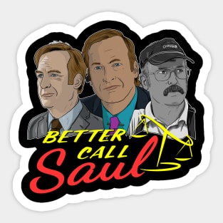 The Many Faces of Saul Goodman Sticker